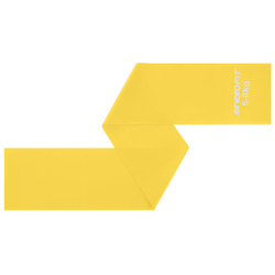 TAŚMA TRENINGOWA DO ĆWICZEŃ PILATES 200x15cm 0,25mm 5-8 kg ŻÓŁTA