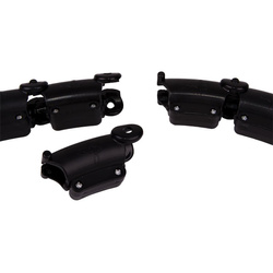 Hula hop z masażerem i obciążeniem czarny