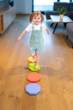 Dyski sensoryczne ośmiokąty 4 szt Tullo 20,5 cm