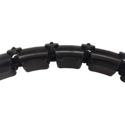 Hula hop z masażerem i obciążeniem czarny