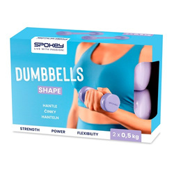 Zestaw hantli winylowych Spokey SHAPE 2x 0,5 kg