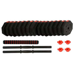 Regulowane hantle treningowe 2x20kg z funkcją sztangi Eb Fit