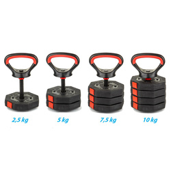 HANTLA KOMPOZYTOWA KETTLEBELL 10KG (4x2,5KG) EB FIT