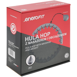 HULA HOP Z MASAŻEREM I OBCIĄŻENIEM SZARY ENERO FIT