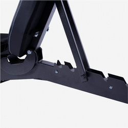 Mocna ławka treningowa z ujemnym skosem, dwustronnie regulowana