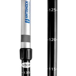 Kije nordic walking 105-135 cm srebrno-niebieskie Spokey MEADOW