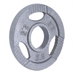 Obciążenie żeliwne Gripper 50mm zeliwne srebrne 2,5 kg