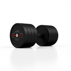 Hantla stalowa gumowana 27,5 kg czarny mat - Marbo Sport