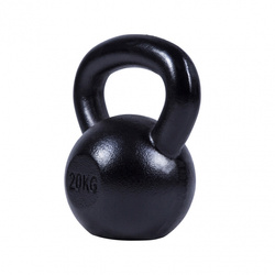 Kettlebell żeliwny czarny 20kg
