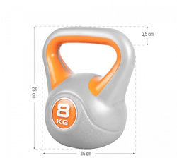 Kettlebell Winylowe kontrast 8kg