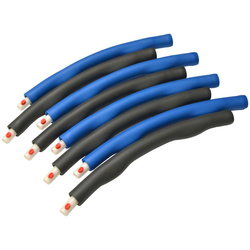 Hula hop z masażem neoprenowy 95cm Eb fit niebiesko-szary