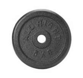 OBCIĄŻENIE ALLRIGHT CZARNE 5,00KG