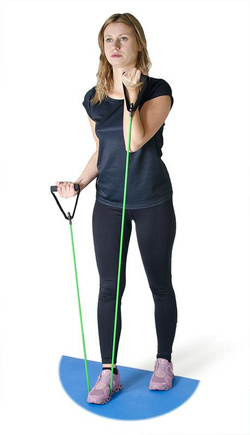 GUMA FITNESS Z UCHWYTAMI ZIELONA