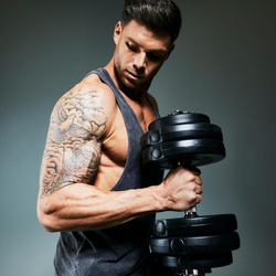 2x10 kg Zestaw Hantli Winylowych