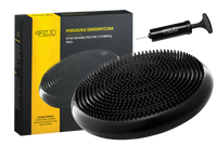 Poduszka sensomotoryczna czarna 4FIZJO Pro + pompka gratis