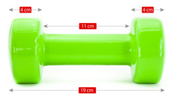 Hantle winylowe Allright 2 x 3 kg
