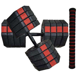 Regulowane hantle treningowe 2x20kg z funkcją sztangi Eb Fit