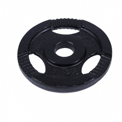 Obciążenie żeliwne typu Gripper 1,25kg, czarne