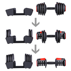 SGR18 PRO SET 3W1 ZESTAW REGULOWANYCH SZTANGIELEK 41 KG HMS