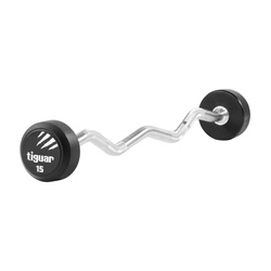 Tiguar barbell łamany PU 15 kg