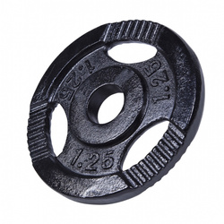 Obciążenie żeliwne typu Gripper 1,25kg, czarne