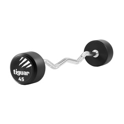 Tiguar barbell łamany PU 45 kg