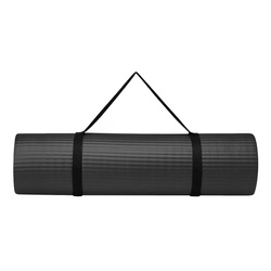 GAIAM MATA FITNESS 10 MM Z PASKIEM CZARNA 63319