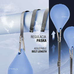  Hula  Hop  HHM15  BLUE z magnesem i obciążnikiem + licznik hms