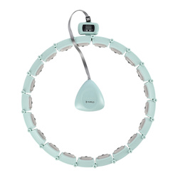 HULA HOP  HHM14  GREEN Z MAGNESAMI I OBCIĄŻNIKIEM + LICZNIK HMS