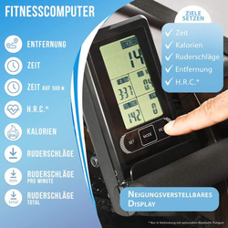 Wioślarz wodny Christopeit Hudson bambusowy