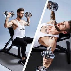 Ławka prosta, regulowana (biała)