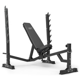 Regulowana ławka ze stojakami i skosem ujemnym MS-L106 2.0 - Marbo Sport