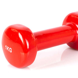 Hantle winylowe Profit czerwone 2x1kg DK 4102