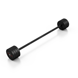 Sztanga gumowana prosta 40 kg czarny mat - Marbo Sport