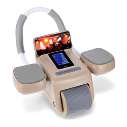 KA08 BROWN KÓŁKO ABS AUTOMATYCZNE KOŁO DO ĆWICZEŃ MIĘŚNI BRZUCHA Z PODPARCIEM