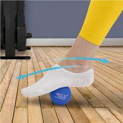 Piłka do masażu Lacrosse Massage Ball niebieska 4fizjo 