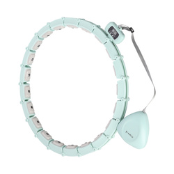 HULA HOP  HHM14  GREEN Z MAGNESAMI I OBCIĄŻNIKIEM + LICZNIK HMS