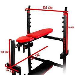 Kelton ławka ze stojakami Spartan