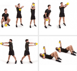 Kettlebell Winylowe kontrast 10kg