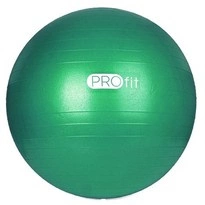 Piłka gimnastyczna Profit 55 cm zielona z pompką DK 2102