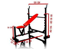 Kelton ławka HUNTER ze stojakami i skosem w dół