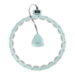 HULA HOP  HHM14  GREEN Z MAGNESAMI I OBCIĄŻNIKIEM + LICZNIK HMS