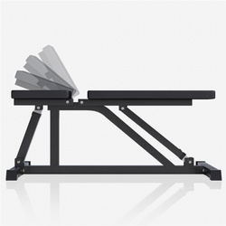 Ławka prosta, regulowana (czarna)