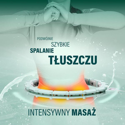 HULA HOP  HHM14  GREEN Z MAGNESAMI I OBCIĄŻNIKIEM + LICZNIK HMS