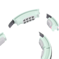 ZESTAW HULA HOP MAGNETYCZNY GREEN HHM13 Z LICZNIKIEM HMS + PAS WYSZCZUPLAJĄCY BR163 BLACK