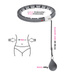 ZESTAW HULA HOP HHW06 BLACK Z PIŁKĄ GRAWITACYJNĄ I LICZNIKIEM HMS + PAS BR163 RED