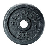 OBCIĄŻENIE ALLRIGHT CZARNE 2kg