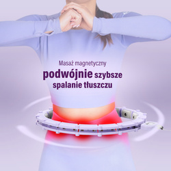 HULA HOP HHM14 VIOLET Z MAGNESAMI I OBCIĄŻNIKIEM + LICZNIK HMS