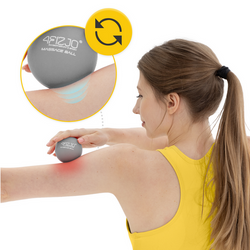 Piłka do masażu Lacrosse Massage Ball szara 4fizjo 