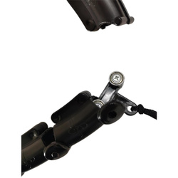 Hula hop z masażerem i obciążeniem czarny